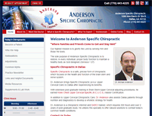 Tablet Screenshot of andersonspecific.com